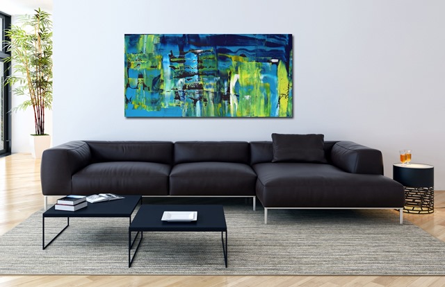Großformatige Kunst kaufen Bunt Abstrakt 1184